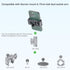 FANAUE Aluminum Phone Holder - 17mm Ball Head Compatible with Garmin Mounts for 6-8.5" Smartphones