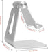 Cell Phone Tablet Stand Adjustable Multi-Angle Aluminum Non-Slip Dock Holder, Foldable Portable Desktop Organizer