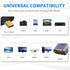 Duttek 8K 90 (2 Pack) Down Angle Degree HDMI to Micro HDMI Adapter, Male to Female, Micro HDMI Adapter, with LED Light