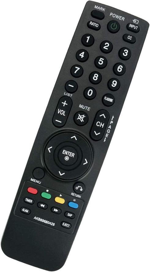 Replace Remote AKB69680428 Compatible with LG LED LCD Smart TV Models 32LH250H, 37LH265H, 32LH255H, 32LH240H, 37LH250H,