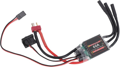 Keenso 60A Brushless ESC, AM32 Open Source Firmware, Smooth Throttle Response, Bidirectional