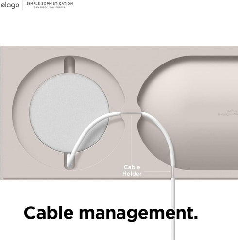elago Charging Tray Compatible with MagSafe Charger for iPhone 15/14/13/12 models and other wireless charging phones