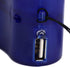 Hand Crank Charger, Emergency Supplies, Compact DC 5.5V 600mA Hand Crank USB Phone Charger, Blue