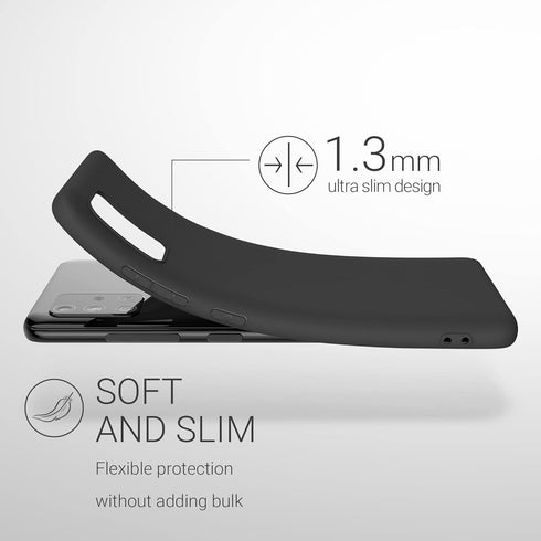 kwmobile Soft Slim Protective TPU Case for Samsung Galaxy A51 - Black Matte Cover