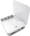 Portable Battery Operated Phone Charger | USB Power Bank with 4 AA Batteries, Emergency Outlet (White)