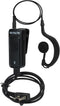 Retevis AI Active Noise Reduction Walkie Talkie Earpiece with Mic, Rechargeable C-Type, 2 PTT, Compatible with BAOFENG,