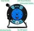 EP Extension Cord Storage Reel with 4-Grounded Outlets, Heavy Duty Open Cord Reel for 12/3 14/3 16/3 Power Cords,