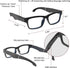 Smart Glasses with Bluetooth Speakers, One-Click Control, Clear Calls, Anti-Blue Light Lenses for Men Women - Black