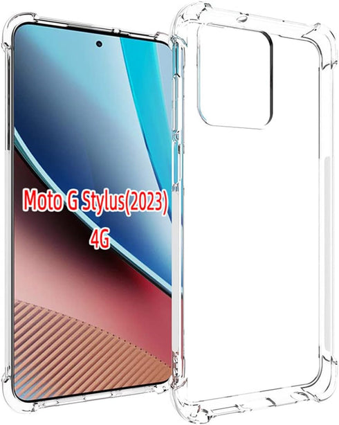 Motorola Moto G Stylus 5G 2022 XT2211-1 XT2211DL Clear Shockproof Soft Phone Case Cover Holder