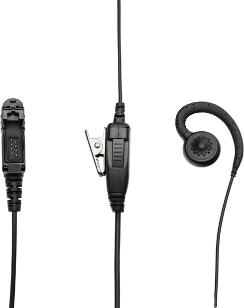 C Shape Headset Earpiece Mic with PTT Working for Motorola XPR3000 XPR3000E XPR3300 XPR3500 XPR3500e Walkie Talkie 2 Way Radio