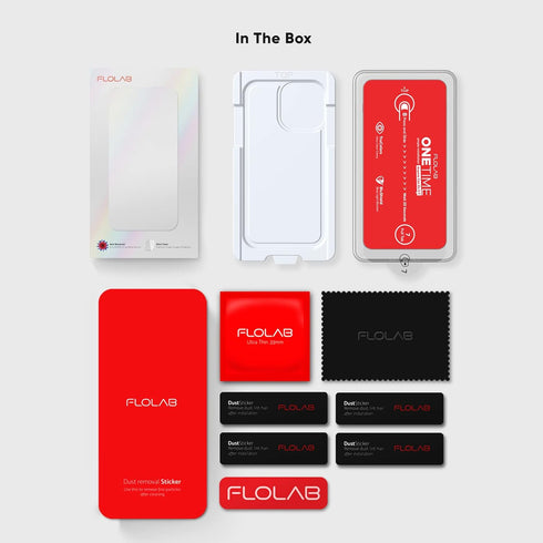 FLOLAB NanoArmour ONETIME Case Friendly Screen Protector for iPhone 14/13/13 Pro - Durable, Easy Install, Smooth Touch.