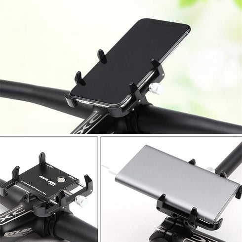 GUB Thick Case Design Bike & Motorcycle Phone Mount, Adjustable Handlebar Holder for iPhone and Samsung Phones