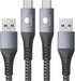 CONMDEX 10Gbps USB to USB C Cable (6ft, 2-Pack) for iPhone 15, Samsung Galaxy S23, Fast Charging, USB 3.1 Gen 2.