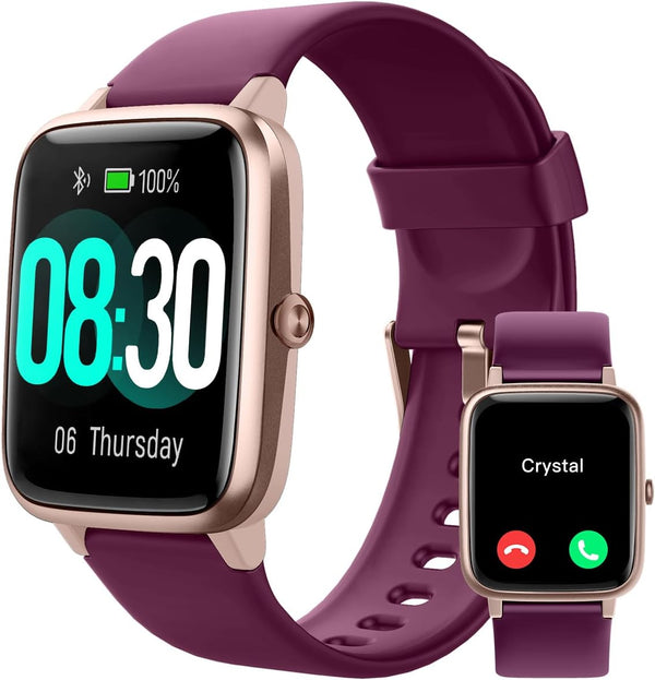 GRV Smart Watch for iOS and Android, IP68 Waterproof Fitness Tracker with Heart Rate/Sleep Monitor
