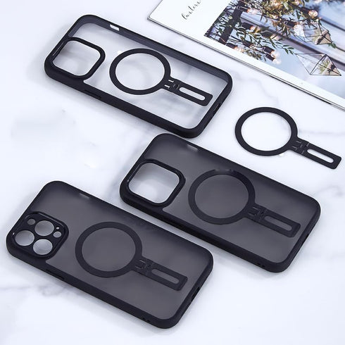 ThtRht Mount Metal Ring Sticker Foldable Phone Ring Holder Stand Magnetic Adapter for Magsafe Charger Android Phone