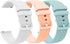 Compatible Bands for EGQINR Smartwatch, Lamshaw Classic 18mm Soft Silicone Sports Strap Bracelet