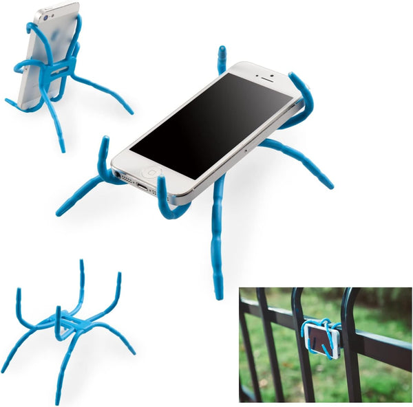 2Pack Phone Holder Universal Multi-Function Flexible Grip Holder - Phone Car Holder Mount Stand for Smartphone (Blue)