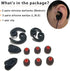 Replacement Earbuds Tips, Anti Slip Silicone Earhooks, Earbuds Cover, Eartips Fins Wings Stabilizer for In-Ear Earbuds