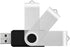 KOOTION 10PCS 2GB 2.0 USB Flash Drives USB Flash Drives Memory Stick Fold Storage Thumb Drive Pen Swivel Design Black
