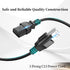 (2 Pack) 3 Prong Computer Power Cable, 10A 125V Power Cord, Varbmt 4FT Replacement Power Cord for LCD Plasma TV, PC, Monitor, Scanner, Projector, Printer Power Cord