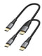 CableCreation Short USB C to USB C Cable 2 Pack, 0.8FT Fast Charging Type C Cable for Galaxy S22 Ultra, MacBook, iPad
