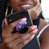 WUYULB Clear Crystal Glitter Collapsible Expandiing Moblile Phone Grip Stand Holder for Smartphones and Tablets Cell