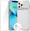 ZENEE Battery Case for iPhone 13/13 Pro/14/14 Pro, 7000mAh Portable Extended Charger Cover (6.1 inch) - Gray