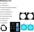 Sticky Lens Guards + Screen Protector for Insta360 ONE RS/ONE R, Twin Screen Protector Tempered Glass Film