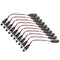 HiLetgo 10pcs 9V I-Type Battery Clips, Snap-on Leather Battery Buckle Connector with DC 5.5x2.1mm Male Plug