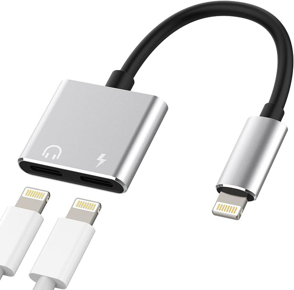 zoyuzan Double Lightning Adapter - 4 in 1 Function, Sync Over iTunes, Superior Charging Speed for Apple Devices