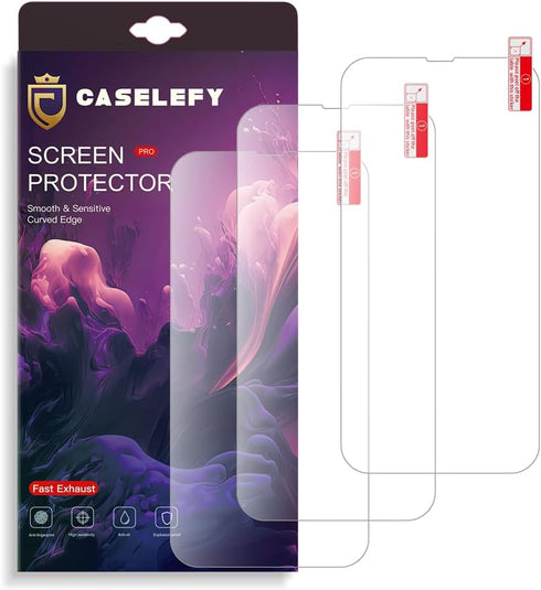 Ultra Strong 2.5D 9H Anti-Scratch Tempered Glass Screen Protector for iPhone 13/13 Pro/14 (3 Pack) - Anti-Fingerprint