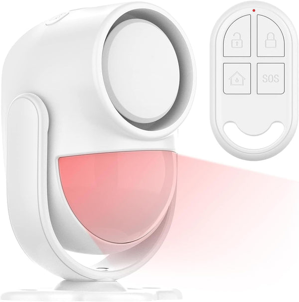luckydeer 125dB Loud Motion Sensor Alarm with 328ft Remote Control (40ft PIR Detector,