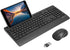 X9 Wireless USB-C Keyboard and Mouse Combo, Dual USB Port Compatibility, Versatile Wireless Set with 8" Phone Stand and