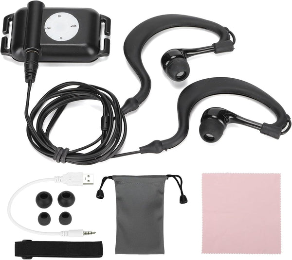 Zunate IPX8 MP3 Player with Headphone, Sport Swim Music Player 8-10 Hours MP3/WMA