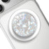 FENNIDICE Clear Crystal Natural Sea Shell Mother of Pearl Transparent Magnetic Phone Grip