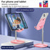 Cute Cat Phone Stand, Cat Head Cell Phone Holder for Desk,Angle&Height Adjustable Compatible with All Smartphone,iPhone,Samsung,Tablet,iPad-Pink