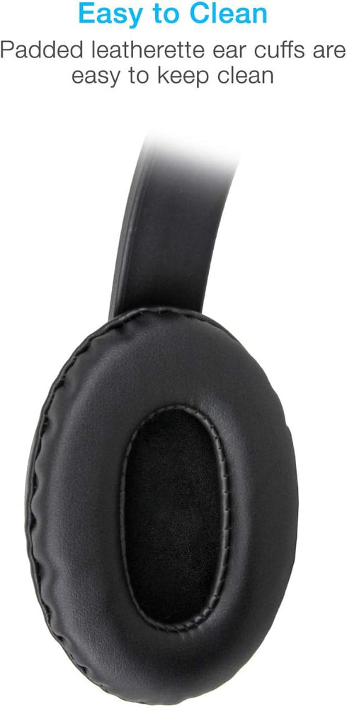 Cyber Acoustics Stereo PC Headset (AC-4000), 3.5mm Connection, Noise Canceling Microphone for PC, Mac, Tablets