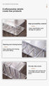 Plastic Cable Management Box, White Cable Management Box with 10 Wire Ties, Clear Power Cord Organizer