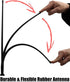 AntennaMastsRus 15 Inch - Black AM-FM Rubber Ducky Antenna Kit fits Kubota Backhoe Excavator Loader Skid Steer Tractor