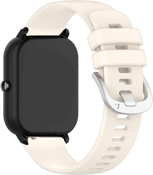 E ECSEM Bands Compatible for Nerunsa Smartwatch, Soft Silicone Waterproof Sport Strap for P66XG P66YB Fitness Tracker