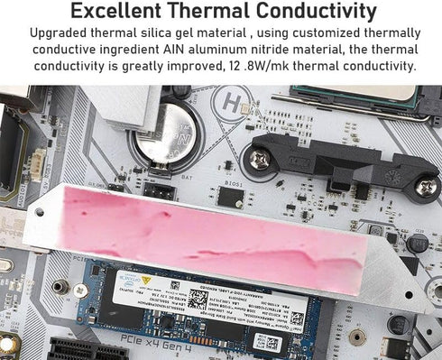 12.8w/mk Thermal Putty for VGA GPU IC Processor, Rapid Cooling Thermal Pad Replacement, Heat Blocking Putty High