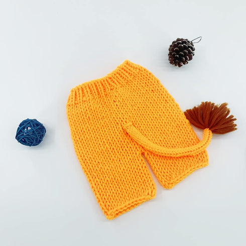 Newborn Photography Prop, Infant Baby Boxing Gloves and Crochet Costume for 6-12 Months