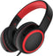 A10 On-Ear Headphones (Black) - Lightweight, Portable Wired Stereo Bass with Microphone & 1.5M No-Tangle Cord.