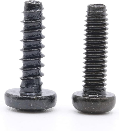 Replacement Screws Pack of 8 - 2 Sets of Metric Screws (Model RS-198452) Pan Head - Philips Drive - Black Plated