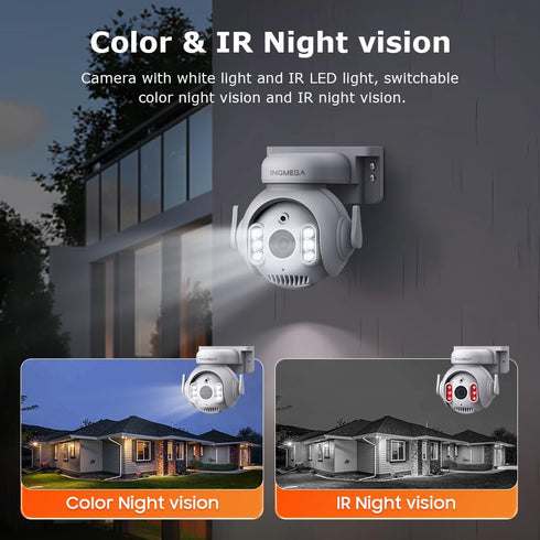 INQMEGA 5MP TUYA Smart Security Camera, Home Surveillance with 2.4G WiFi, 2-Way Audio, Full Color Night Vision