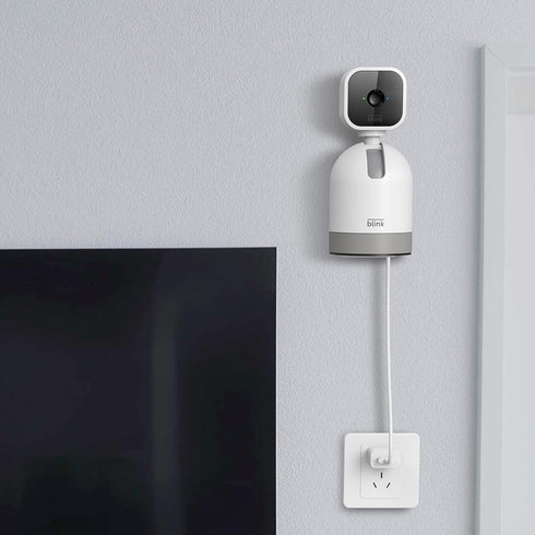 Wall Mount for Blink Mini Pan-Tilt Camera, Black Stainless Steel Bracket for Home/Office Indoor