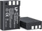 EN-EL9 EN EL9a Battery Pack, 2-Pack Rechargeable Li-Ion Battery Set, Compatible with Nikon Cameras