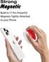 Svanove 3D Heart Magnetic Phone Grip Compatible with Magsafe Phone Grip Holder, Cute Collapsible Glass Grips Stand