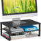 Ekisemio 2-Tier Computer Monitor Stand Riser, Desk Organizer for Monitor, Black