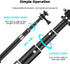 Kaeltsyn 3 Extendable Cameras Extension Rod Foldable Sports Cameras Selfie Stick for Pocket Vlog Accessories Stick
